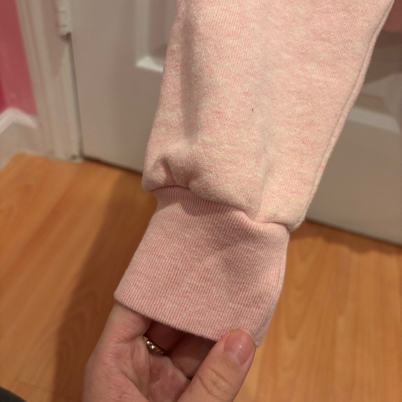 Brandy Melville Crystal Pink Cropped Zip Hoodie - Picture 4 of 6